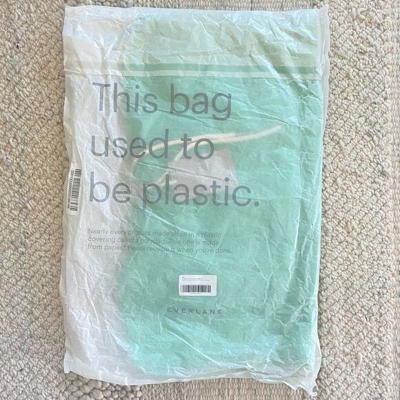 Everlane The Track Organic Cotton Popover Hoodie Mint Green Size Small NWT - Picture 4 of 5